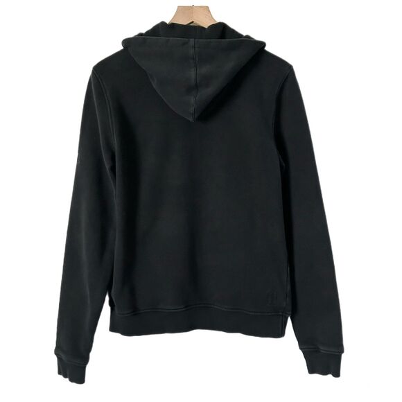 Vuori Men's Seaside Zip Up Hoodie in Black Organic Cotton Blend Size Small - Picture 4 of 8